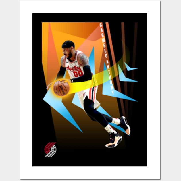 retro feel carmelo anthony Wall Art by 10thstreet